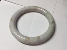 Load image into Gallery viewer, 58.5mm Certified Type A 100% Natural light green/sunny green/brown/black chubby round cut Jadeite bangle PD86-1096