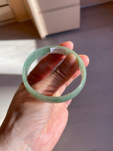 Load image into Gallery viewer, 51.6mm certified Type A 100% Natural oily dark green  thin style Jadeite jade bangle AM72-2823