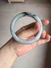 Load image into Gallery viewer, 59mm Certified Type A 100% Natural green gray purple Jadeite Jade bangle AH95-4489