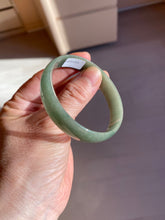 Load image into Gallery viewer, 51.6mm certified Type A 100% Natural oily dark green  thin style Jadeite jade bangle AM72-2823