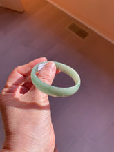 Load image into Gallery viewer, 51.6mm certified Type A 100% Natural oily dark green  thin style Jadeite jade bangle AM72-2823
