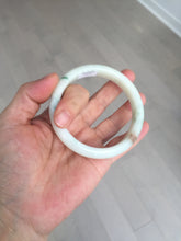 Load image into Gallery viewer, 58mm Certificate light green white orange green jadeite jade bangle BQ68(1013)