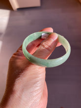 Load image into Gallery viewer, 51.6mm certified Type A 100% Natural oily dark green  thin style Jadeite jade bangle AM73-2825