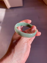 Load image into Gallery viewer, 51.6mm certified Type A 100% Natural oily dark green  thin style Jadeite jade bangle AM73-2825