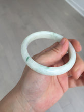 Load image into Gallery viewer, 58mm Certificate light green white orange green jadeite jade bangle BQ68(1013)
