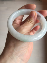 Load image into Gallery viewer, 56.6mm certified 100% natural Type A icy watery light green/white jadeite jade bangle BP52-3872