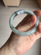 Load image into Gallery viewer, 52.3mm certified 100% natural Type A icy watery dark green jadeite jade bangle AH103-4490