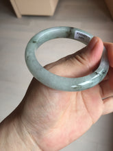 Load image into Gallery viewer, 52.3mm certified 100% natural Type A icy watery dark green jadeite jade bangle AH103-4490