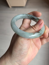 Load image into Gallery viewer, 52.3mm certified 100% natural Type A icy watery dark green jadeite jade bangle AH103-4490