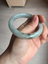 Load image into Gallery viewer, 52.3mm certified 100% natural Type A icy watery dark green jadeite jade bangle AH103-4490