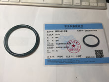 Load image into Gallery viewer, 56mm Certified Type A 100% Natural dark green/blue/gray Guatemala slim round cut Jadeite bangle BP197-2078