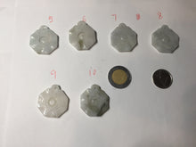 Load image into Gallery viewer, 100% natural type A light green dark green jadeite jade 3D the eight trigrams(Bagua,八卦) pendant group AX151