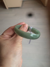 Load image into Gallery viewer, 51.6mm certified Type A 100% Natural oily dark green  thin style Jadeite jade bangle AM72-2823