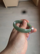 Load image into Gallery viewer, 51.6mm certified Type A 100% Natural oily dark green  thin style Jadeite jade bangle AM72-2823