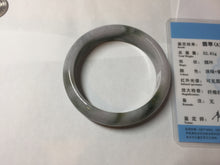 Load image into Gallery viewer, 54mm Certified Type A 100% Natural dark green purple(苏堤绕绿) Jadeite Jade bangle PC103-9161