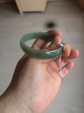Load image into Gallery viewer, 51.6mm certified Type A 100% Natural oily dark green  thin style Jadeite jade bangle AM72-2823