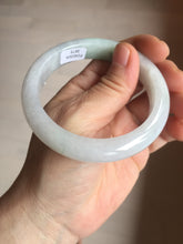 Load image into Gallery viewer, 56.4mm Certified Type A 100% Natural sunny green/white Jadeite Jade bangle BP51-3875