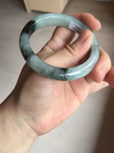 Load image into Gallery viewer, 53mm certified 100% natural Type A icy watery dark green brown jadeite jade bangle AH102-4492