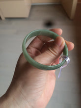 Load image into Gallery viewer, 51.6mm certified Type A 100% Natural oily dark green  thin style Jadeite jade bangle AM73-2825