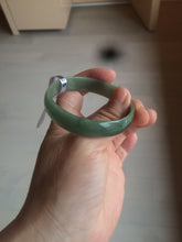 Load image into Gallery viewer, 51.6mm certified Type A 100% Natural oily dark green  thin style Jadeite jade bangle AM73-2825