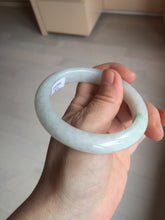 Load image into Gallery viewer, 56.8mm Certified Type A 100% Natural sunny green/white Jadeite Jade bangle BP50-3874