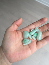 Load image into Gallery viewer, 100% Natural type A icy watery sunny green jadeite Jade bamboo/blessing melon pendant BM56