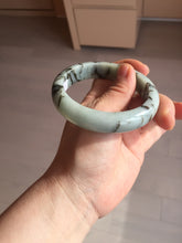 Load image into Gallery viewer, 58mm certified Type A 100% Natural light green/blue/dark green bamboo forest Jadeite Jade bangle BK132-(5294)