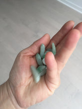 Load image into Gallery viewer, 100% Natural type A icy watery sunny green jadeite Jade bamboo/blessing melon pendant BM56