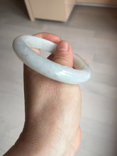 Load image into Gallery viewer, 56.8mm Certified Type A 100% Natural sunny green/white Jadeite Jade bangle BP50-3874