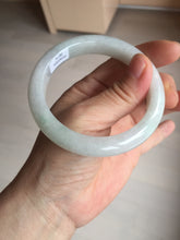 Load image into Gallery viewer, 56.8mm Certified Type A 100% Natural sunny green/white Jadeite Jade bangle BP50-3874