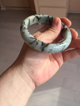 Load image into Gallery viewer, 58mm certified Type A 100% Natural light green/blue/dark green bamboo forest Jadeite Jade bangle BK132-(5294)