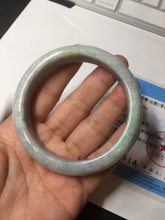 Load image into Gallery viewer, 59mm Certified Type A 100% Natural sunny green purple Jadeite Jade bangle BP39-1184