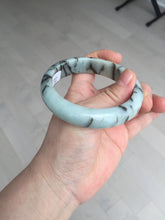 Load image into Gallery viewer, 58mm certified Type A 100% Natural light green/blue/dark green bamboo forest Jadeite Jade bangle BK132-(5294)