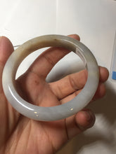 Load image into Gallery viewer, 57.2mm Certified Type A 100% Natural icy watery white purple black brown Jadeite Jade bangle H154-7049