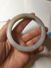 Load image into Gallery viewer, 57.2mm Certified Type A 100% Natural icy watery white purple black brown Jadeite Jade bangle H154-7049