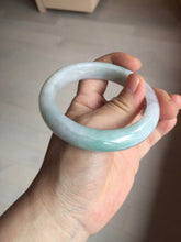 Load image into Gallery viewer, 56.5mm certified 100% natural type A white/light green white purple jadeite jade bangle AH100-0545