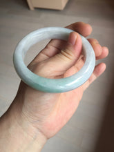 Load image into Gallery viewer, 56.5mm certified 100% natural type A white/light green white purple jadeite jade bangle AH100-0545