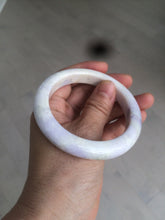 Load image into Gallery viewer, 56.1mm certified 100% natural icy light white/green/purple jadeite jade bangle AX9-0638