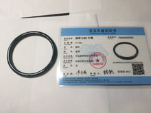 Load image into Gallery viewer, 58.3mm Certified Type A 100% Natural dark green/blue/gray Guatemala slim round cut Jadeite bangle BP202-5522