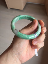 Load image into Gallery viewer, 56.5mm Certified Type A 100% Natural sunny green Jadeite Jade bangle AU7-4441