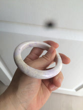 Load image into Gallery viewer, 56.1mm certified 100% natural icy light white/green/purple jadeite jade bangle AX9-0638