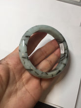 Load image into Gallery viewer, 58mm certified Type A 100% Natural light green/blue/dark green bamboo forest Jadeite Jade bangle BK132-(5294)