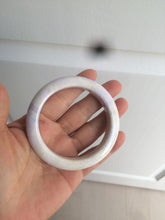 Load image into Gallery viewer, 56.1mm certified 100% natural icy light white/green/purple jadeite jade bangle AX9-0638