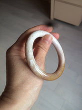Load image into Gallery viewer, 55mm 100% natural beige yellow pink round cut Coral Jade (珊瑚玉) bangle SY37
