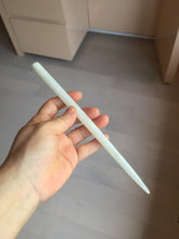 Load image into Gallery viewer, 20.5cm 100% Natural light green white Xiu Jade Serpentine oval style hairpin AW19