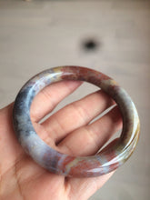Load image into Gallery viewer, 55.4 100% natural red/yellow/brown/black round cut ocean jasper bangle SY44