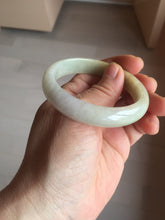 Load image into Gallery viewer, 52mm certified Type A 100% Natural yellow brown white Jadeite Jade bangle AU23-0242