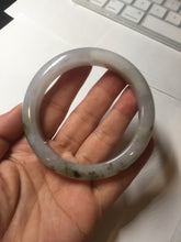 Load image into Gallery viewer, 57.5mm Certified Type A 100% Natural icy watery white purple black brown Jadeite Jade bangle H156-7041