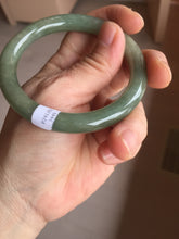 Load image into Gallery viewer, 55mm certified 100% natural Type A dark green round cut jadeite jade bangle PB121-3449