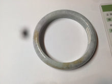 Load image into Gallery viewer, 58mm certified 100% natural light white/green/purple/yellow (Fu Lu Shou) jadeite jade bangle A102-1371